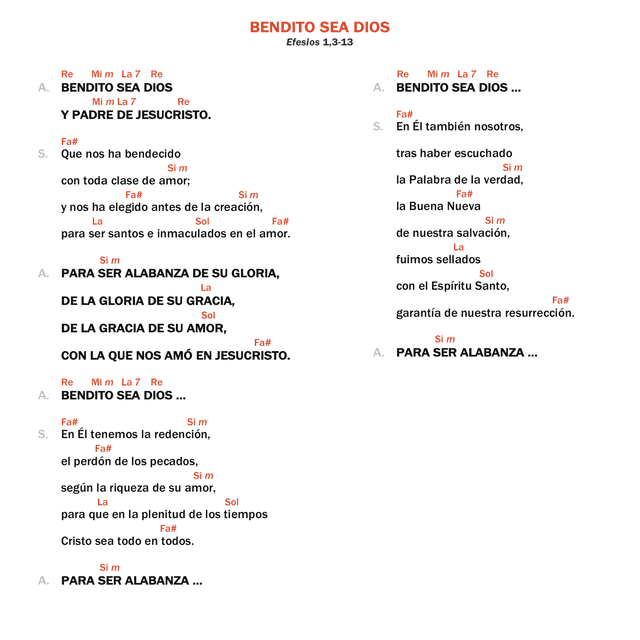 Bendito sea Dios