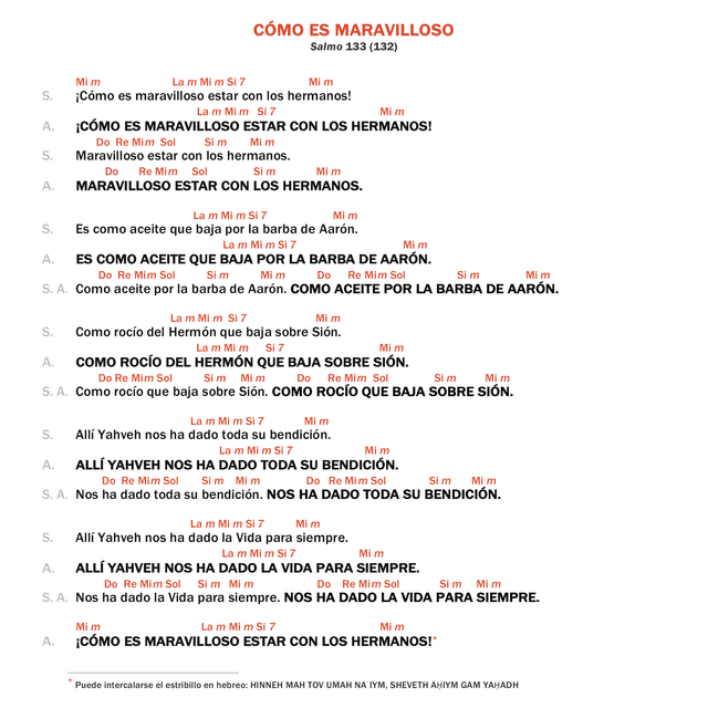 Cómo es maravilloso