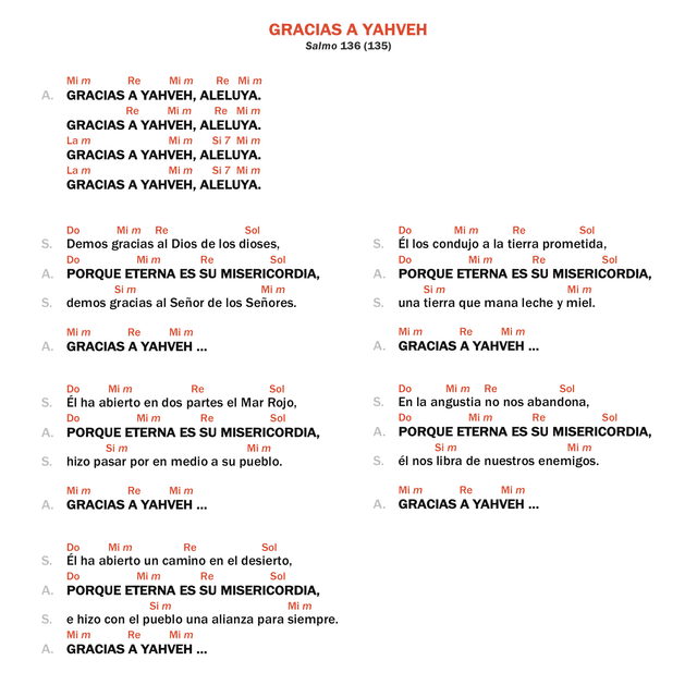Gracias a Yahveh