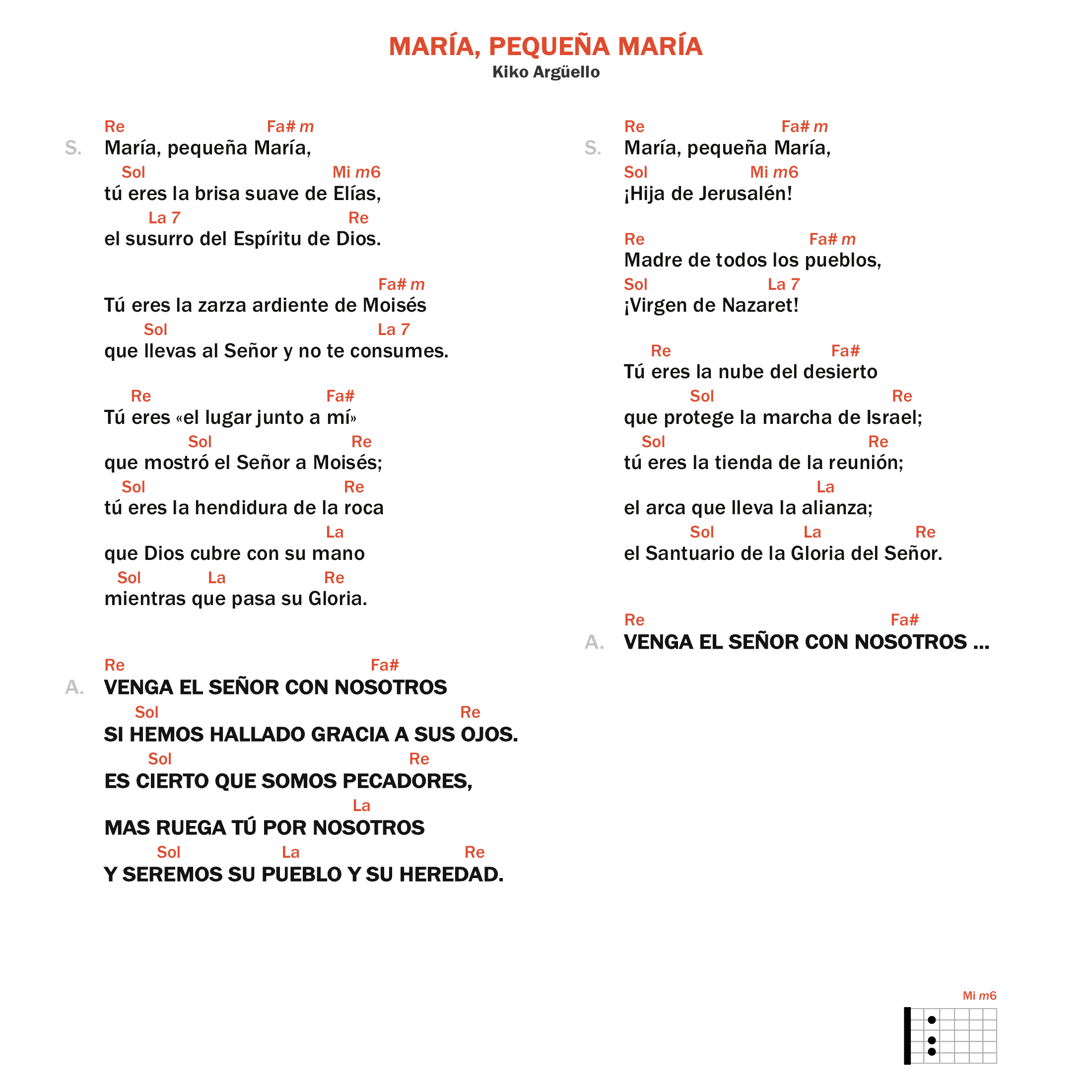 María, pequeña María