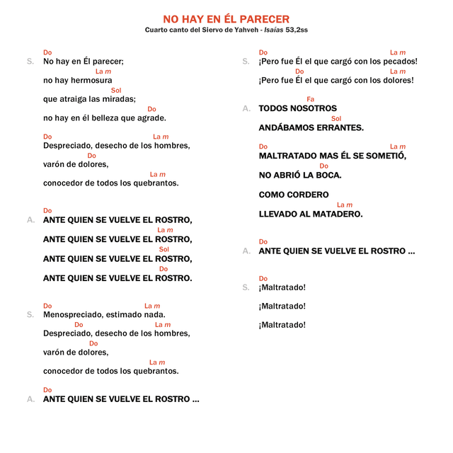 No hay en Él parecer