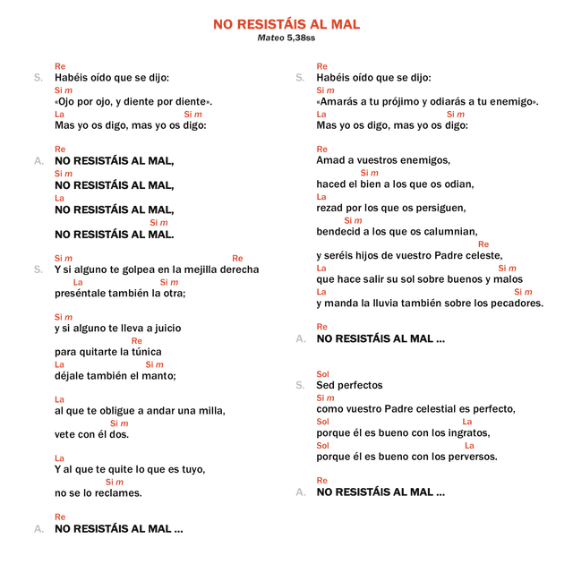 No resistáis al mal