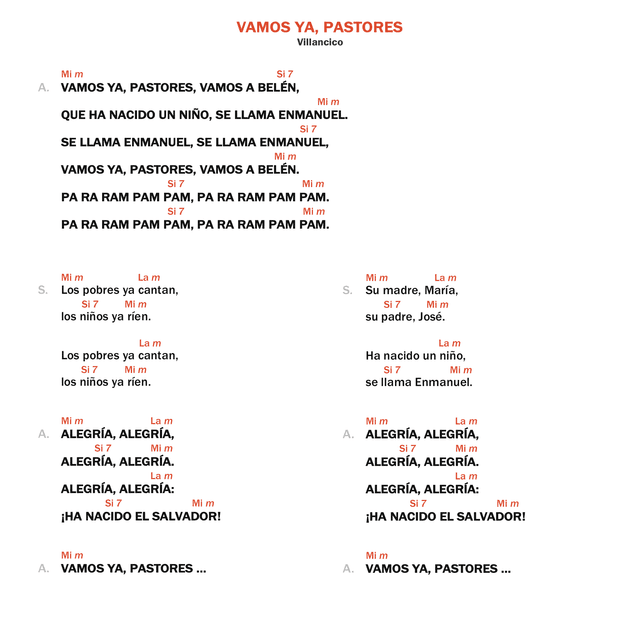 Vamos ya, pastores