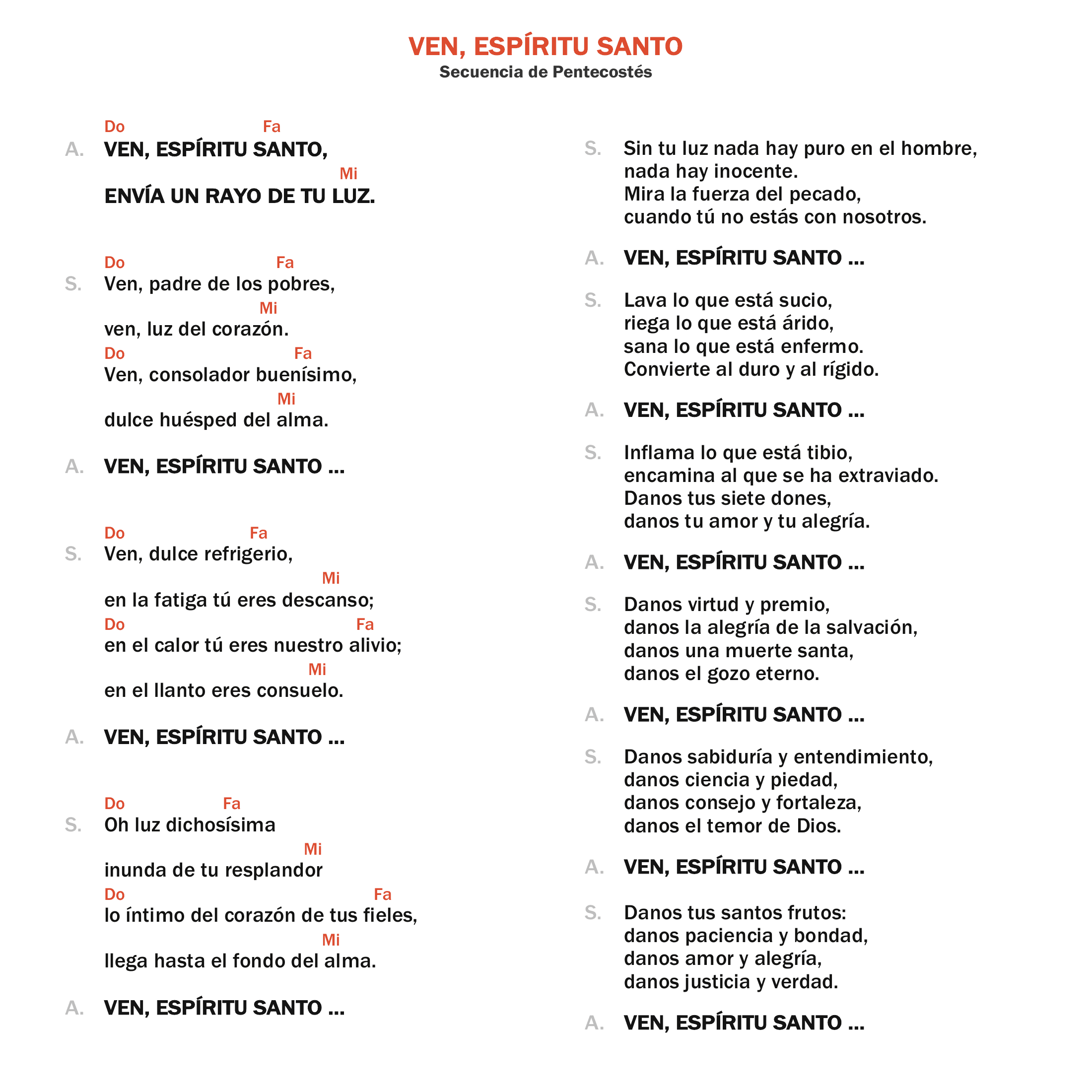 Ven, Espíritu Santo