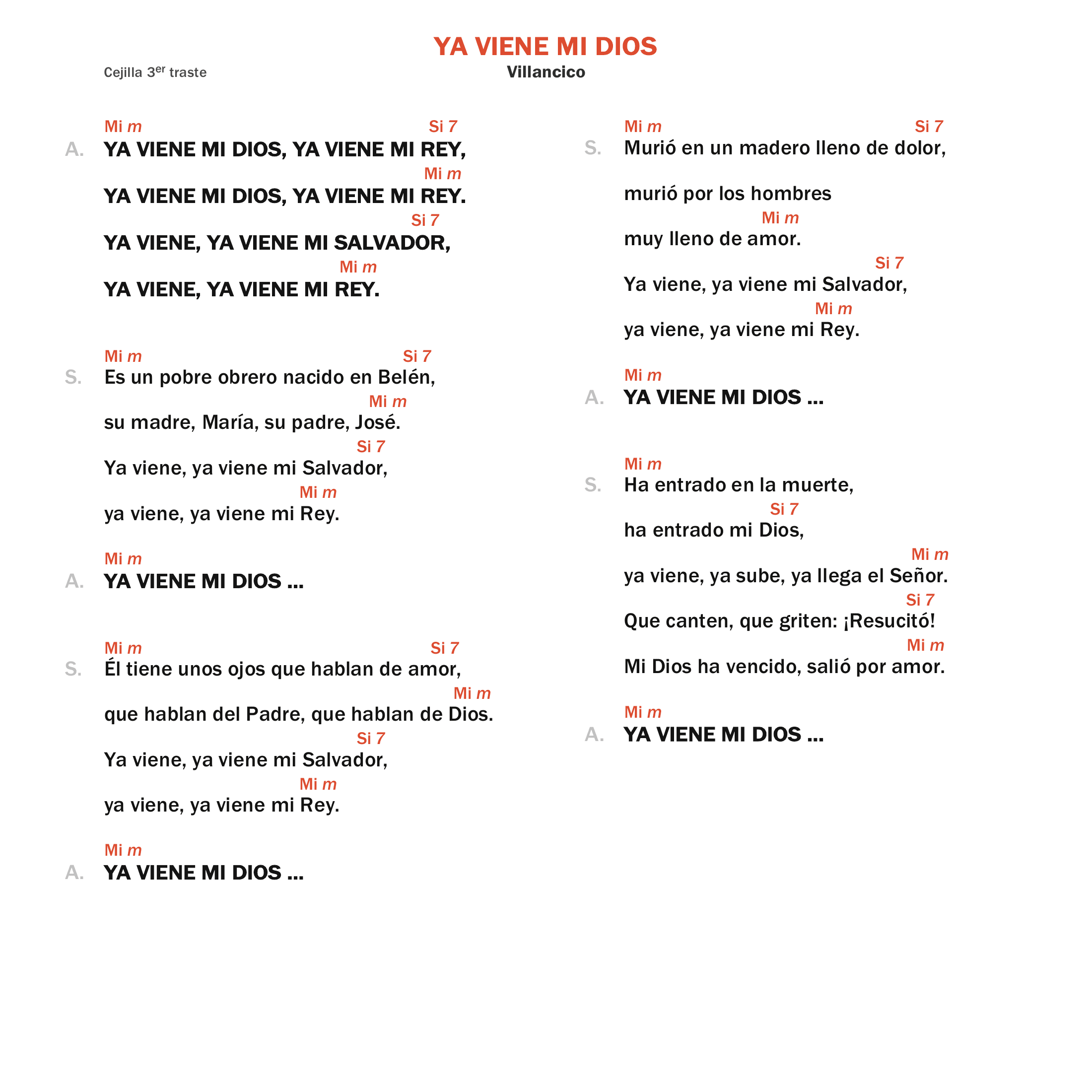 Ya viene mi Dios