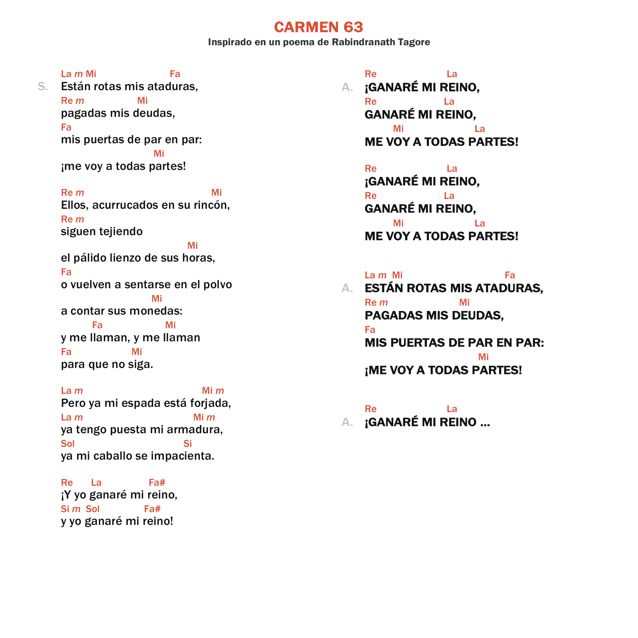 Carmen 63 - Estan rotas mis ataduras