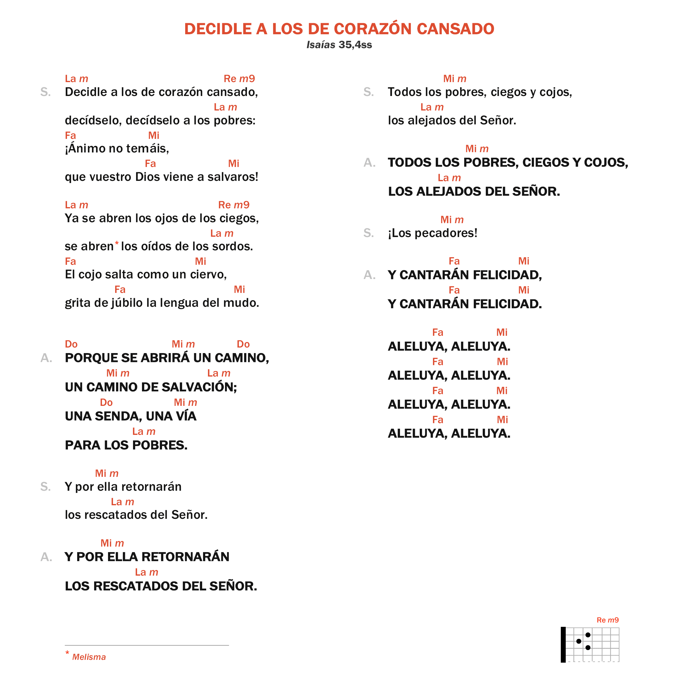 Decidle a los de corazón cansado