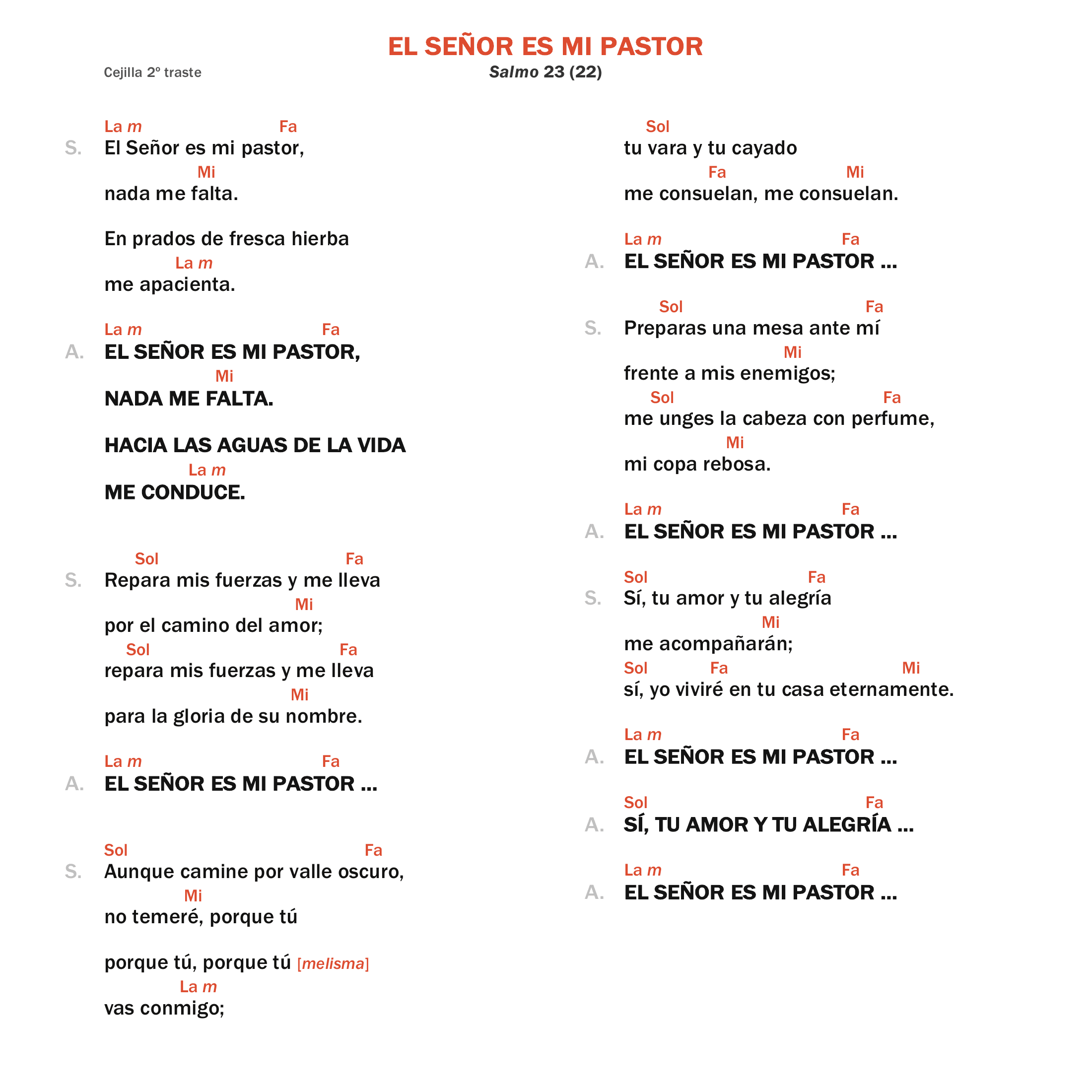 El Señor es mi Pastor