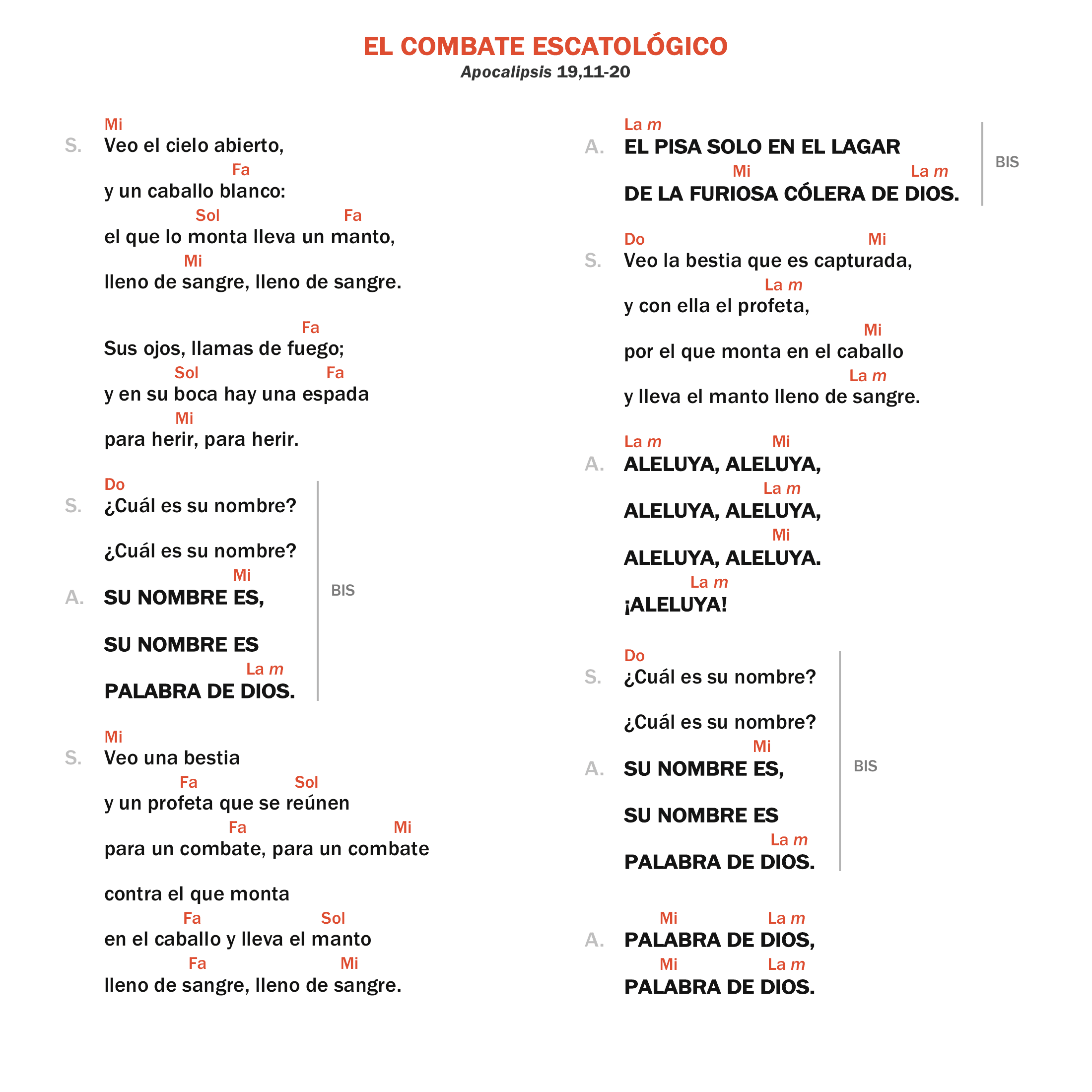 El combate escatológico