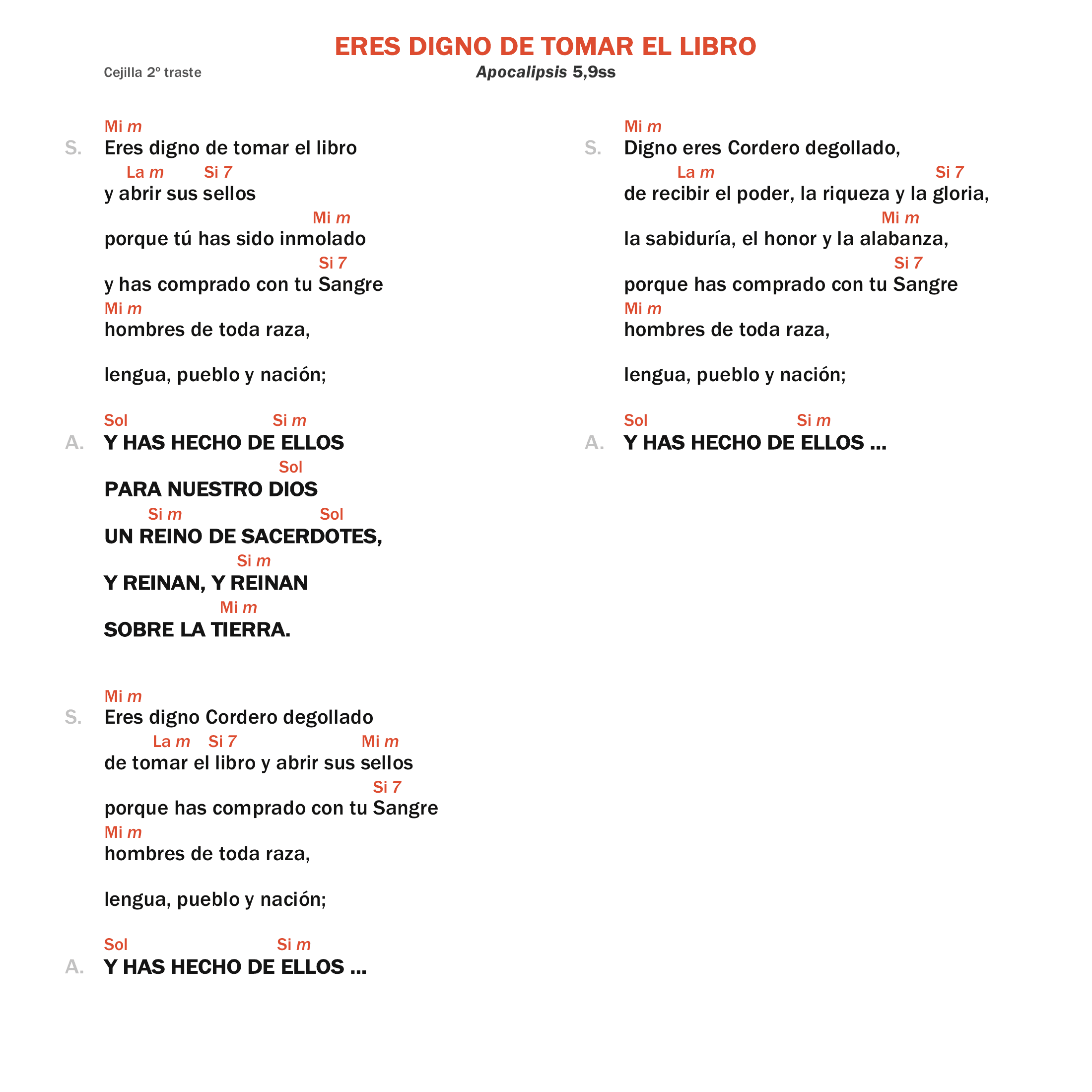 Eres digno de tomar el libro