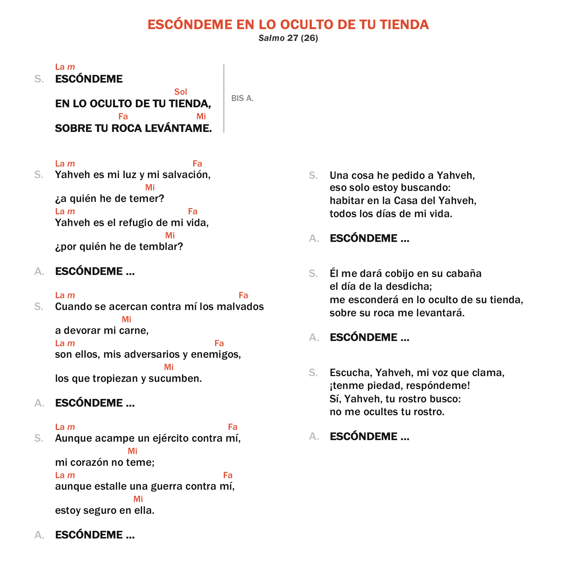 Escóndeme en lo oculto de tu tienda