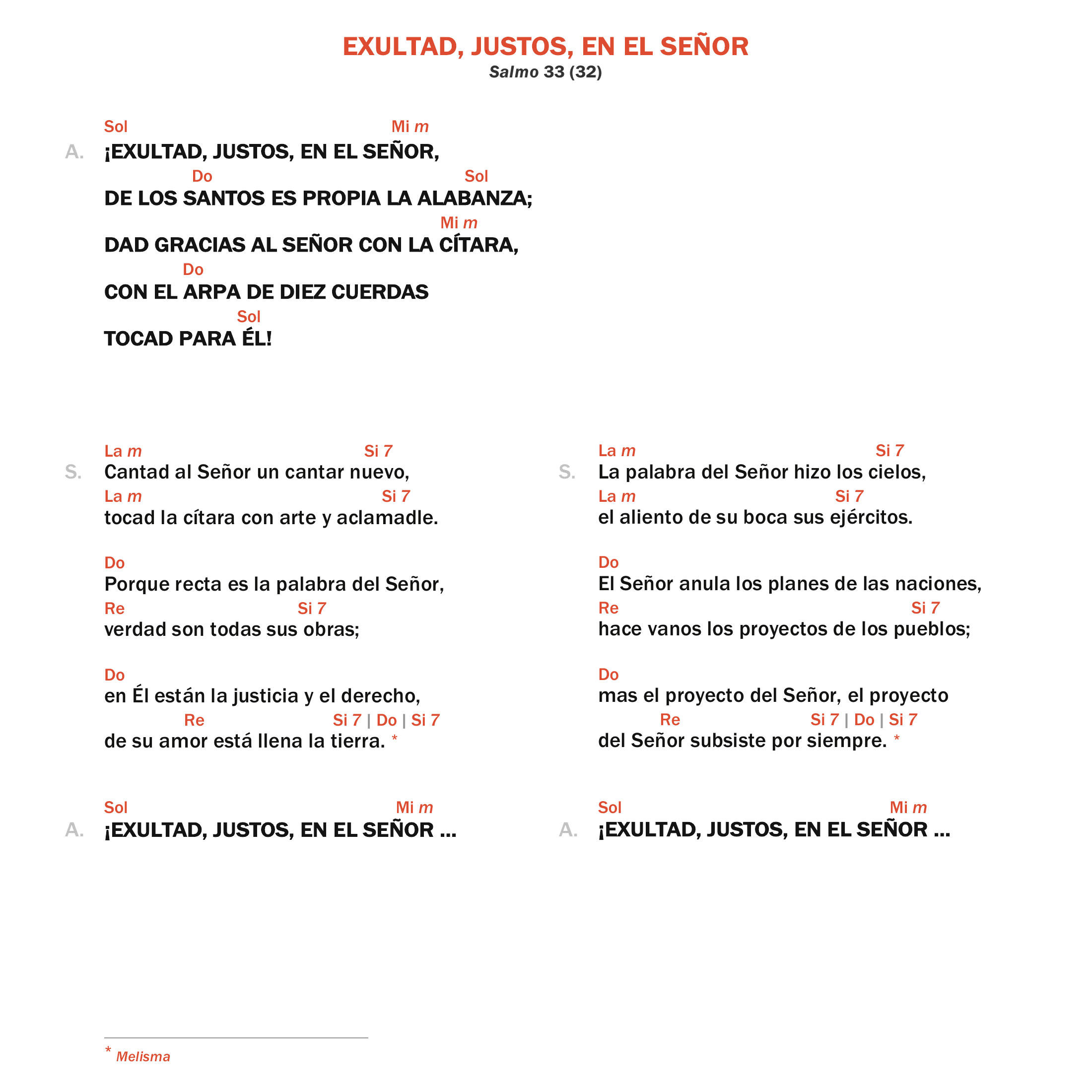 Exultad, justos, en el Señor