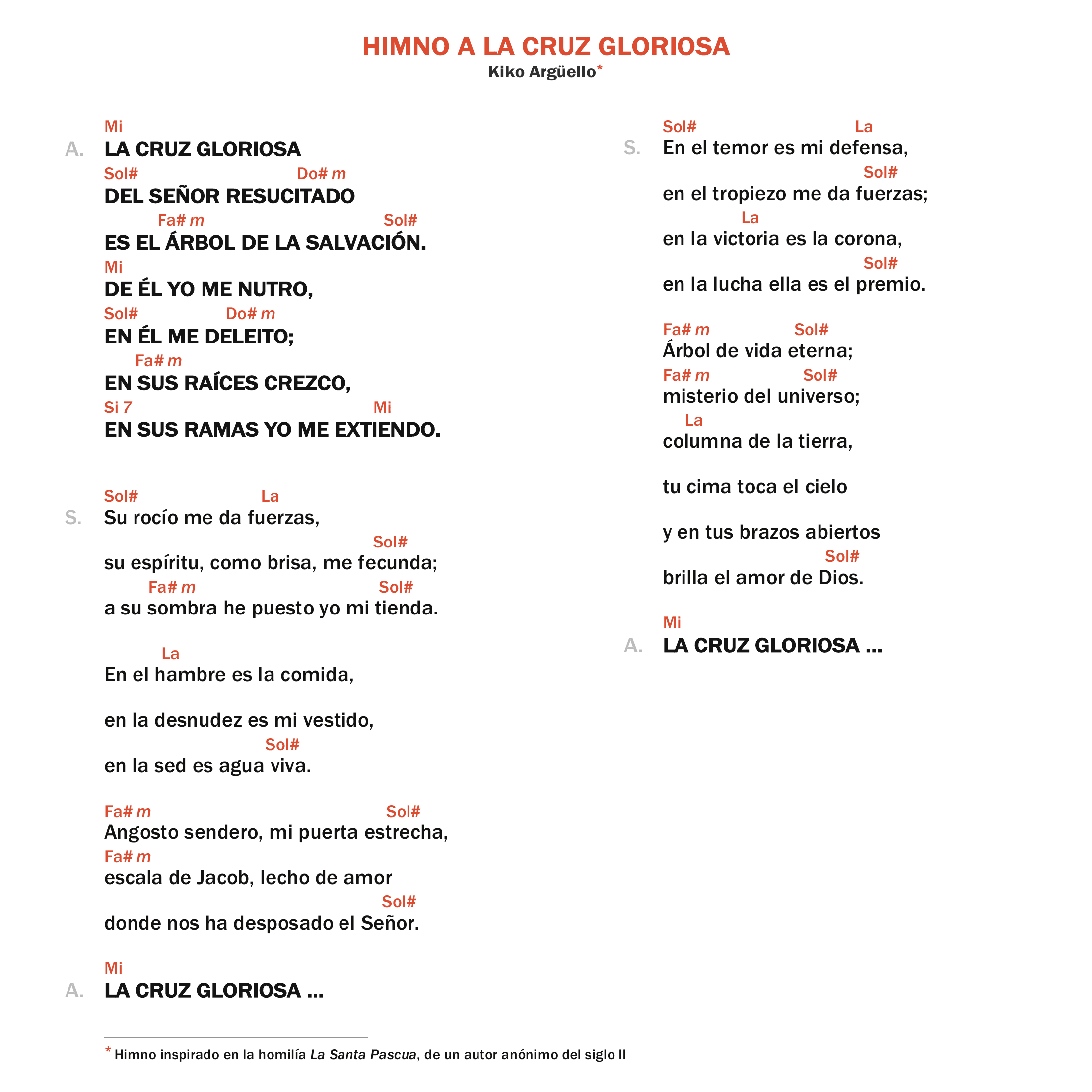 Himno a la Cruz gloriosa