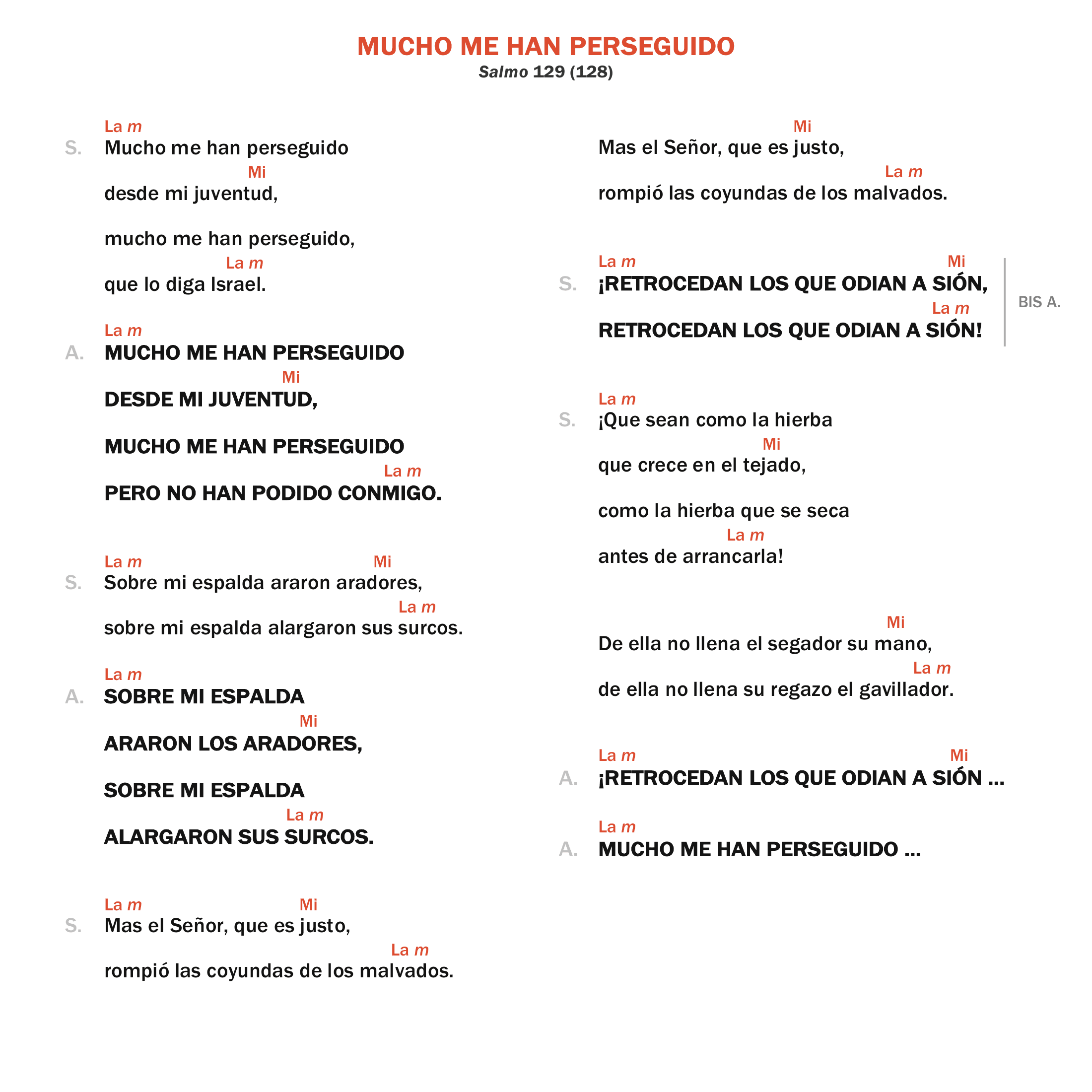 Mucho me han perseguido