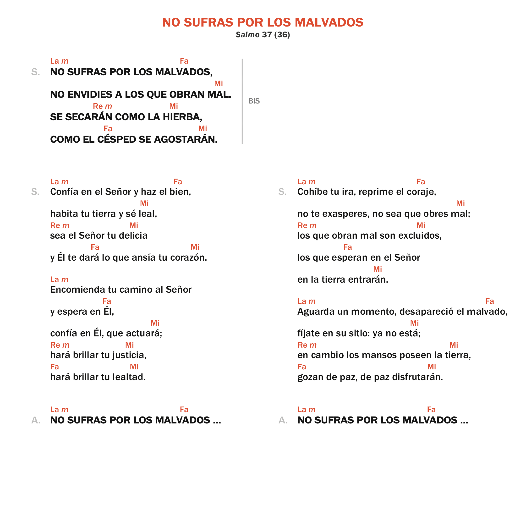 No sufras por los malvados