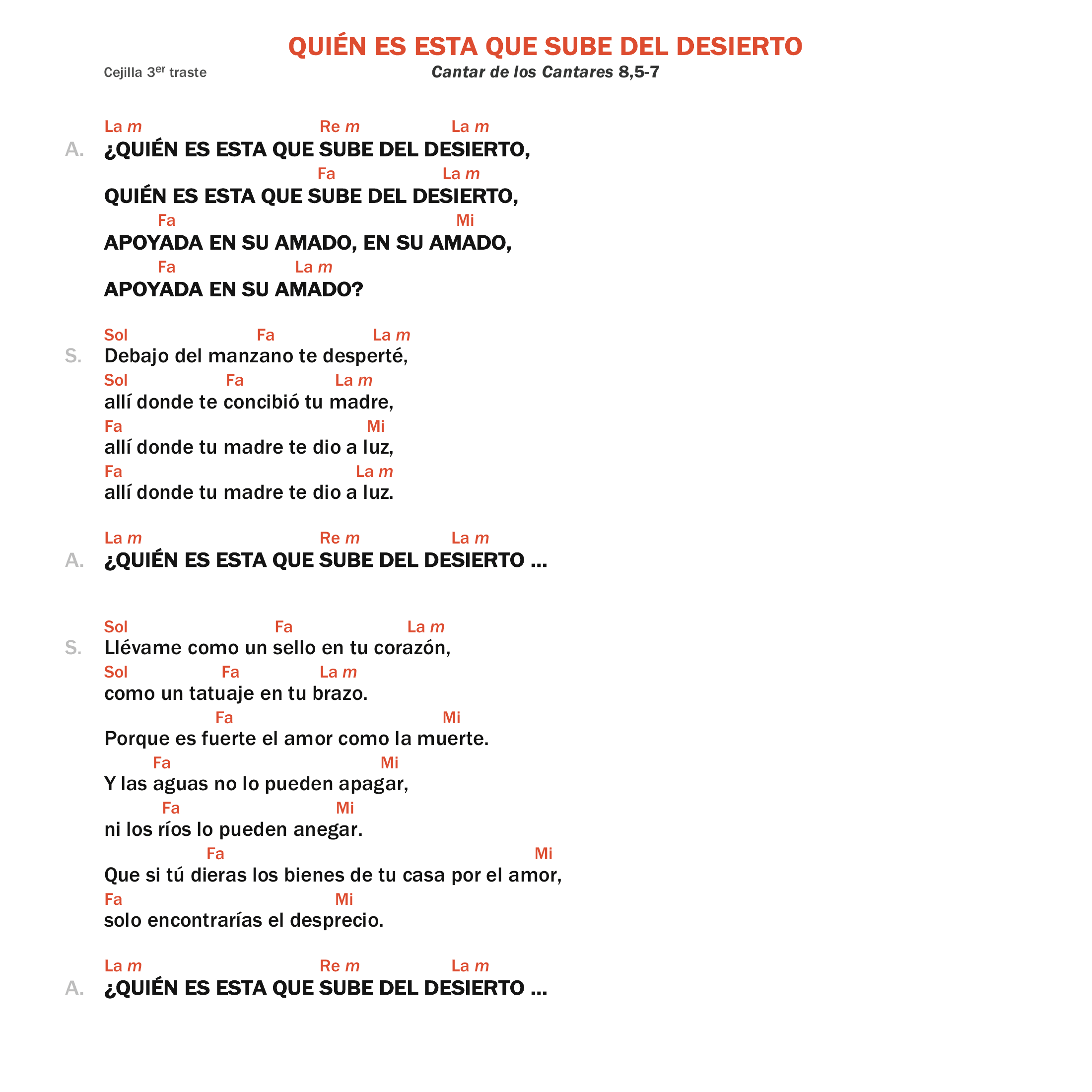 Quién es esta que sube del desierto