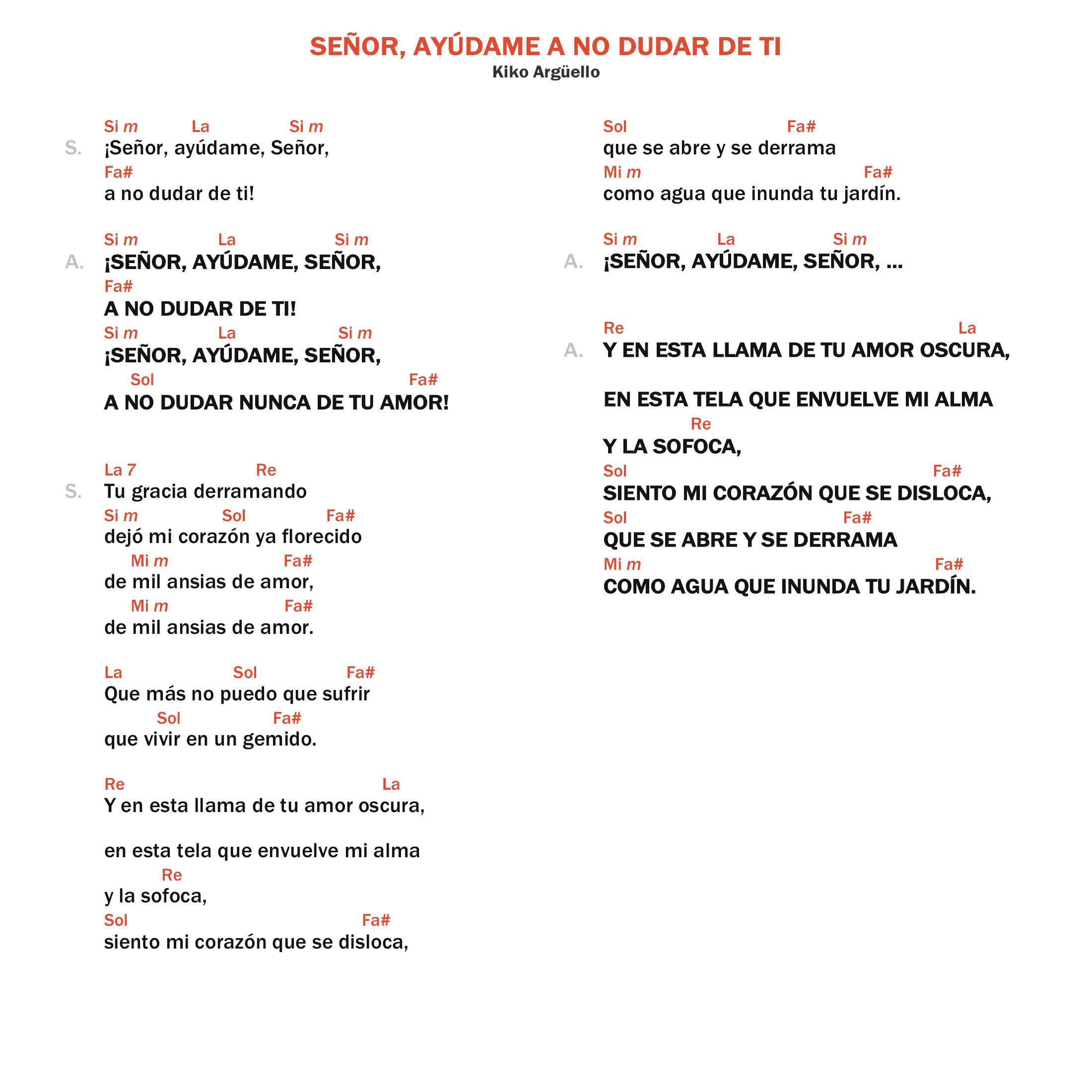 Señor, ayúdame a no dudar de ti